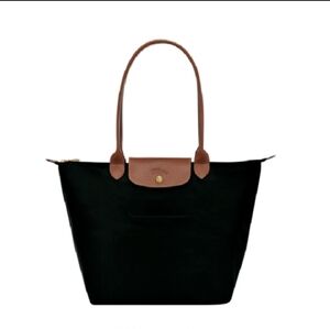 Gently Used Longchamp Le Pliage Black  Large Tote Bag Foldable Costimized